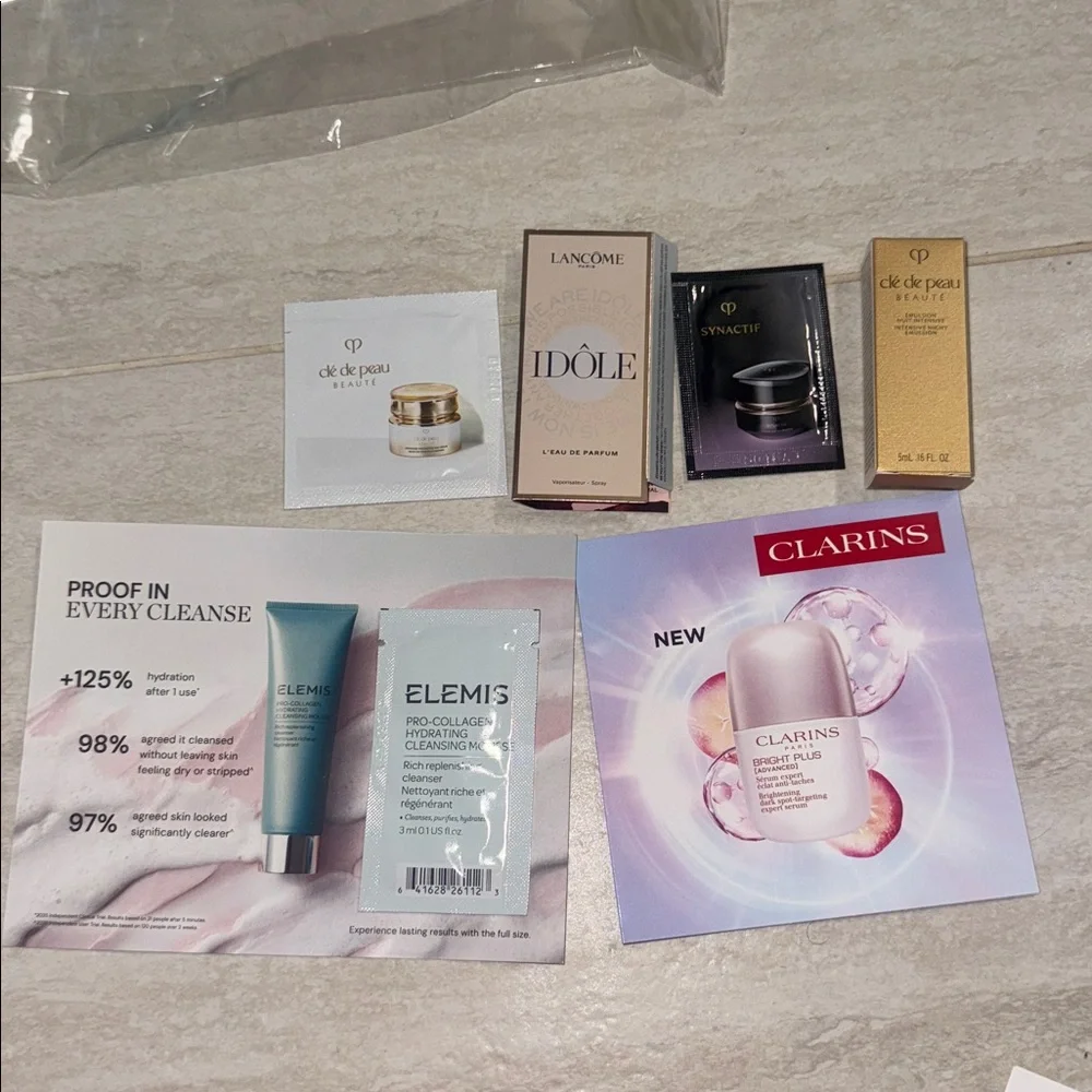 Clarins Makeup Set with Beige and Gold Accents